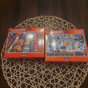 Puzzle bug 500 pieces 2 puzzles.